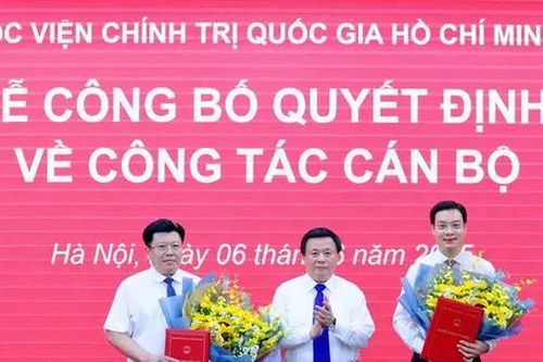 Học viện Chính trị Quốc gia Hồ Chí Minh công bố quyết định về công tác cán bộ