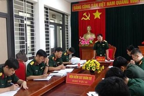 Kiểm tra công tác kiểm sát 6 tháng đầu năm tại Viện kiểm sát quân sự khu vưc 12