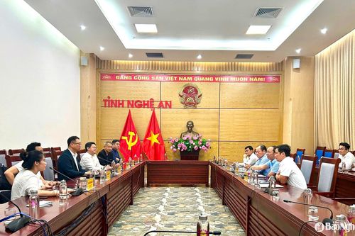 Hiệp hội doanh nghiệp Tô Châu (Trung Quốc) khảo sát môi trường đầu tư tại Nghệ An