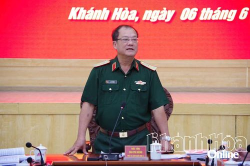 Bộ Tư lệnh Quân khu 5 kiểm tra công tác chuẩn bị tổ chức Cơ quan Quân sự địa phương tại Khánh Hòa