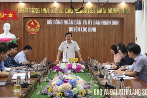 Kiểm tra công tác phòng, chống thiên tai tại huyện Lộc Bình