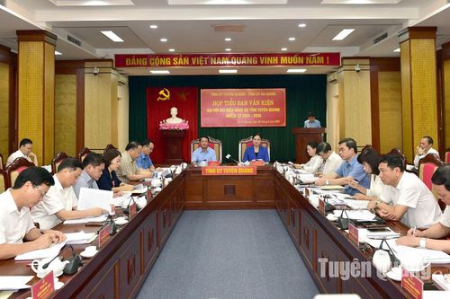 Tập trung xây dựng dự thảo văn kiện trình Đại hội Đảng bộ tỉnh sau hợp nhất tỉnh Tuyên Quang và Hà Giang