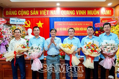 Ông Hồ Tấn Luật tiếp tục làm Chủ tịch Hội đồng Quản trị Công ty Cổ phần Cấp nước Cà Mau