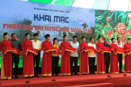 Hưng Yên khai mạc phiên chợ vải 2025