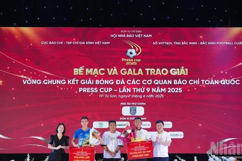 Trao giải bóng đá các cơ quan báo chí toàn quốc Press Cup 2025