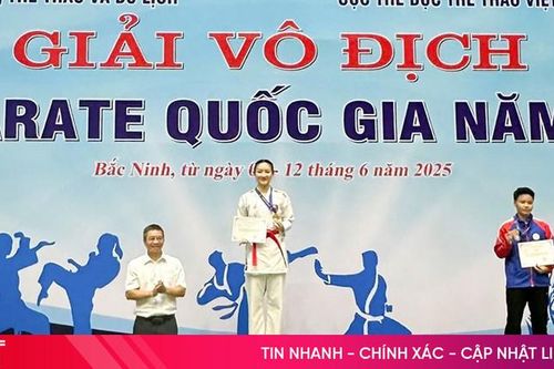 Nữ VĐV Hà Tĩnh giành huy chương vàng Giải vô địch trẻ Karate quốc gia
