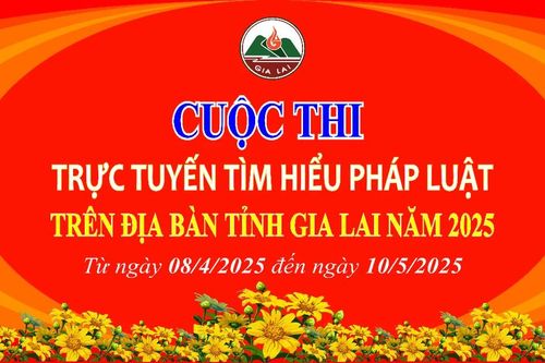 36 cá nhân đạt giải Cuộc thi trực tuyến 'Tìm hiểu pháp luật trên địa bàn tỉnh Gia Lai' năm 2025