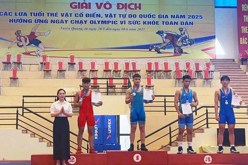 Phú Thọ giành 4 Huy chương tại Giải Vô địch các lứa tuổi trẻ Vật cổ điển, Vật tự do Quốc gia