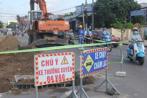 Đường nối QL1 vào trung tâm Phan Thiết lỡ hẹn về đích vì vướng mặt bằng
