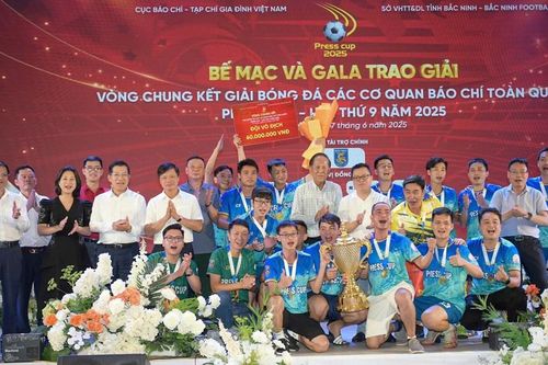 Đội bóng Trung tâm Phát thanh – Truyền hình Quân đội giành chức vô địch Press Cup 2025