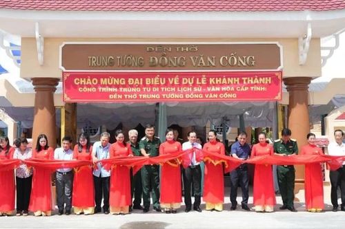Khánh thành công trình trùng tu Đền thờ Trung tướng Đồng Văn Cống