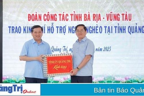Tỉnh Bà Rịa – Vũng Tàu hỗ trợ 2 tỉ đồng cho các gia đình khó khăn ở Quảng Trị