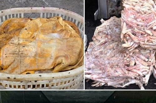 Ngăn chặn hơn 25 tấn thực phẩm bốc mùi hôi thối chuẩn bị đưa vào quán nướng