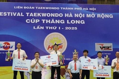 Câu lạc bộ Đống Đa xếp Nhất toàn đoàn Festival Taekwondo Hà Nội mở rộng
