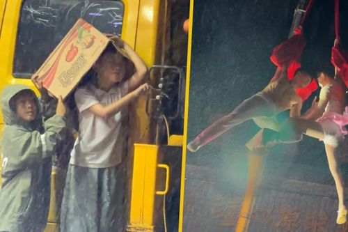 8 triệu người xem cậu bé điều khiển cần cẩu, giúp cha mẹ diễn xiếc
