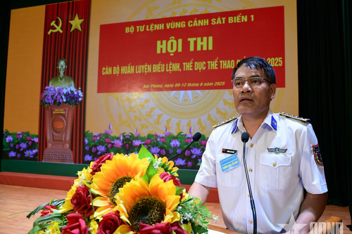 Bộ tư lệnh Vùng Cảnh sát biển 1 khai mạc Hội thi cán bộ huấn luyện điều lệnh, TDTT giỏi năm 2025