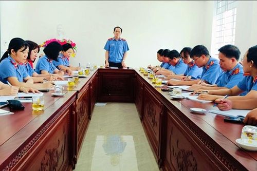 VKSND tỉnh Thái Bình kiểm tra việc sắp xếp hành chính tại VKSND huyện