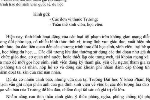 Mời đăng ký trao đổi sinh viên quốc tế, nam sinh viên bị lừa 7 tỷ đồng