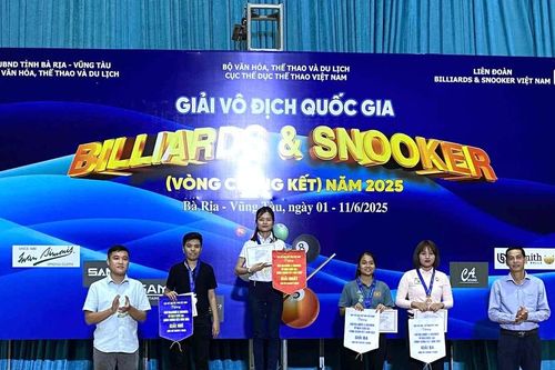 Nữ cơ thủ Gia Lai đăng quang ở Giải Billiards & Snooker Vô địch quốc gia