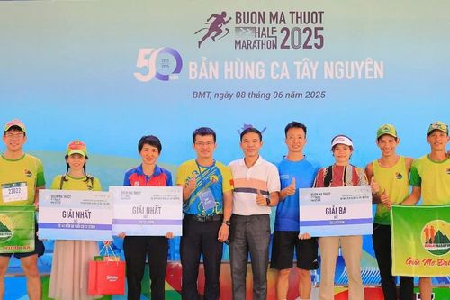 Gia Lai tỏa sáng tại Giải Half Marathon Buôn Ma Thuột 2025