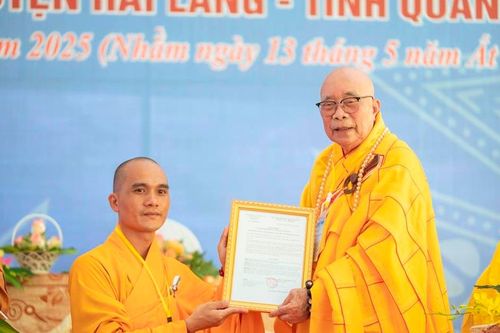 Quảng Trị: Bổ nhiệm trụ trì, đặt đá xây dựng chùa Ba Du