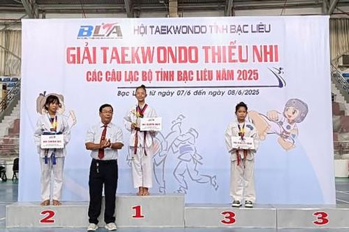Bế mạc Giải Teakwondo thiếu nhi các câu lạc bộ tỉnh Bạc Liêu năm 2025