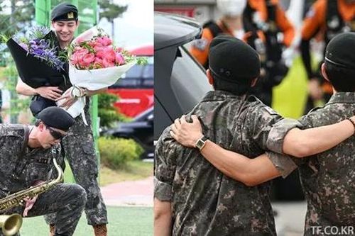 RM và V BTS xuất ngũ trong vòng tay ARMY, trưởng nhóm vẫn 'tẻn tẻn' như ngày nào