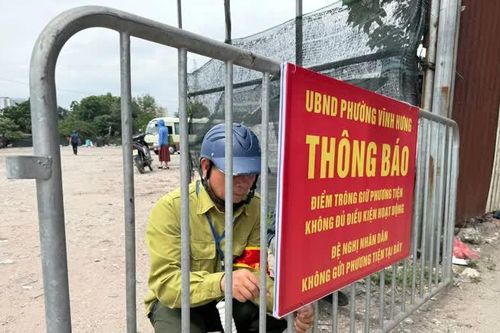 Quận Hoàng Mai hoàn thành xử lý bãi xe vi phạm