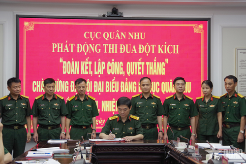 Cục Quân nhu phát động thi đua đột kích chào mừng Đại hội Đảng bộ