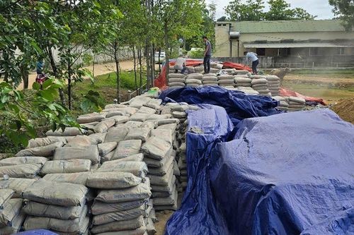 Bắt giam chủ tịch xã liên quan 200 tấn xi măng bị hư hỏng do phơi ngoài trời