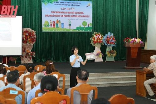 200 hộ dân tham gia tập huấn phân loại, giảm thiểu rác thải nhựa