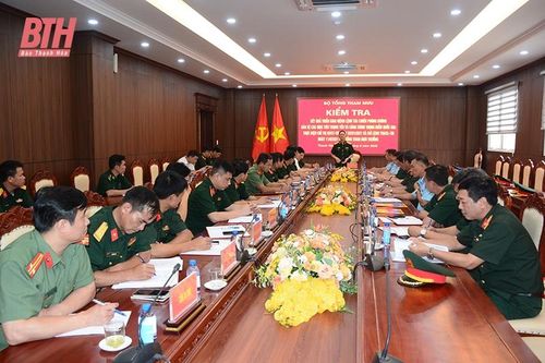 Bộ Tổng Tham mưu kiểm tra kết quả triển khai mệnh lệnh tác chiến phòng không tại tỉnh Thanh Hóa