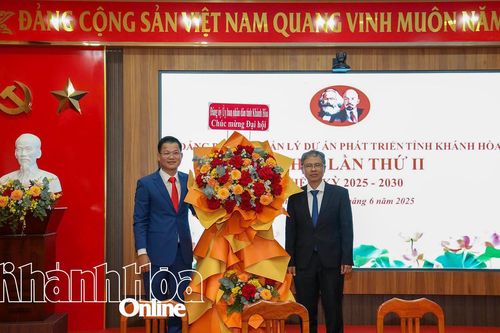 Đại hội Đảng bộ Ban Quản lý dự án phát triển tỉnh Khánh Hòa lần thứ II