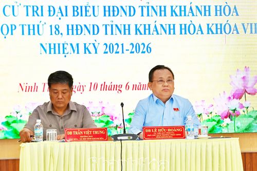 Đại biểu HĐND tỉnh Khánh Hòa tiếp xúc cử tri 3 xã, phường ở Ninh Hòa