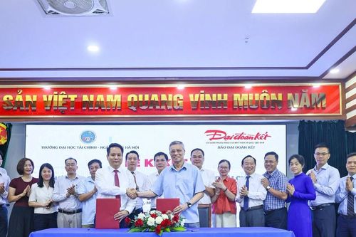 Hợp tác chiến lược giữa Báo Đại Đoàn Kết và Trường Đại học Tài chính - Ngân hàng Hà Nội