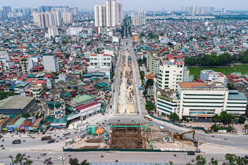 Toàn cảnh hầm chui Kim Đồng - Giải Phóng dự kiến về đích quý I/2026