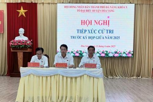 Đại biểu HĐND TP Đà Nẵng tiếp xúc cử tri Hòa Vang trước kỳ họp giữa năm 2025