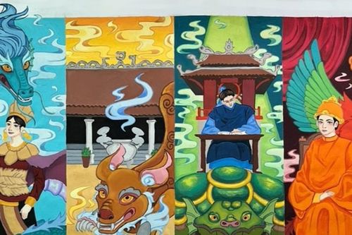 Trao giải cuộc thi vẽ tranh quốc tế 'Rực rỡ Việt Nam'