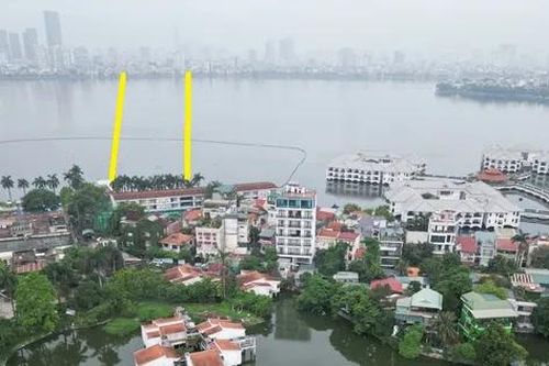 Cận cảnh vị trí được đề xuất làm đường hầm qua Hồ Tây