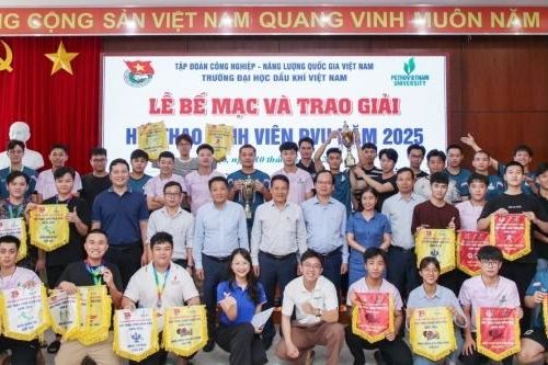 Sôi động Hội thao Sinh viên PVU 2025: Dấu ấn tuổi trẻ, gắn kết và phát triển toàn diện