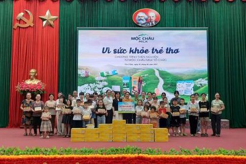 Mộc Châu Milk lan tỏa yêu thương đến trẻ em vùng cao, nối dài hành trình vì cộng đồng