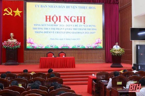 Thiệu Hóa tiếp tục khẳng định vị trí nhóm dẫn đầu giáo dục toàn tỉnh