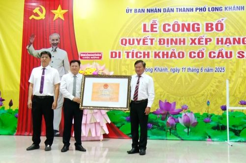 Long Khánh: Công bố xếp hạng di tích khảo cổ Cầu Sắt