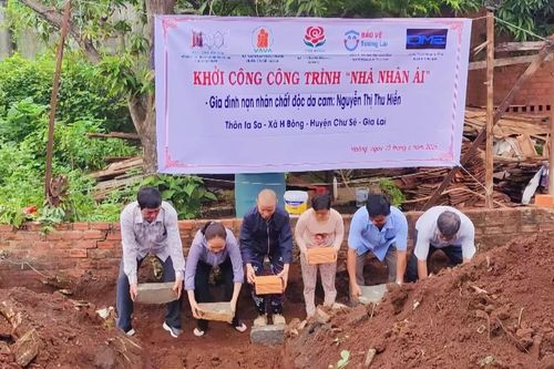 Xây dựng 'Nhà nhân ái' cho nạn nhân chất độc da cam tại huyện Chư Sê