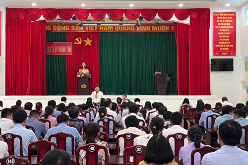 Khánh Vĩnh triển khai kế hoạch tổ chức hoạt động bộ máy 5 xã mới