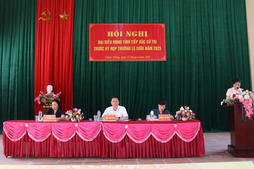 Đại biểu HĐND tỉnh tiếp xúc cử tri trước kỳ họp thường lệ giữa năm 2025 tại Chi Lăng