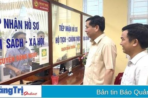 Bí thư Tỉnh ủy Nguyễn Long Hải kiểm tra công tác chuẩn bị thành lập và vận hành thử xã mới tại Vĩnh Linh