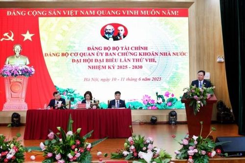 Đảng bộ cơ quan Ủy ban Chứng khoán Nhà nước tổ chức thành công Đại hội đại biểu lần thứ VIII, nhiệm kỳ 2025 – 2030