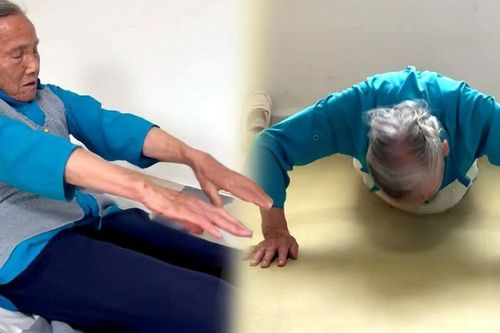 Chống đẩy 200 lần, gập bụng 100 cái mỗi ngày: Cụ bà 92 tuổi khiến dân mạng khâm phục