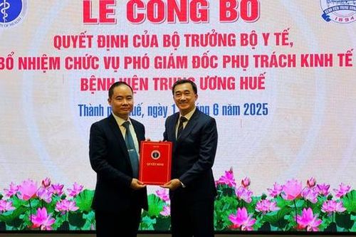 Bổ nhiệm Phó Giám đốc Bệnh viện Trung ương Huế